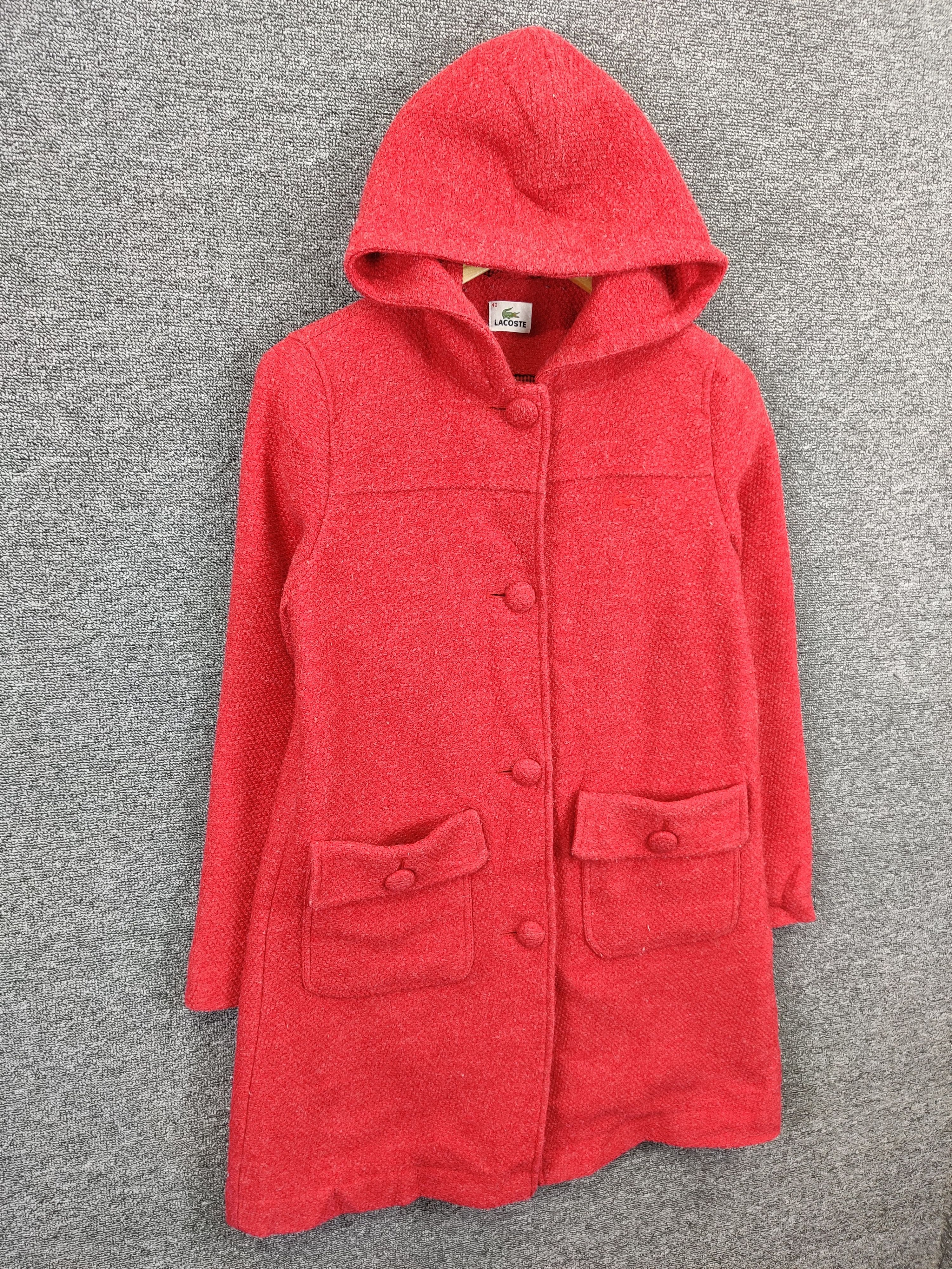 Lacoste Vintage Lacoste Mohair Long Coat Jacket Size US M / EU 48-50 / 2 - 5 Thumbnail