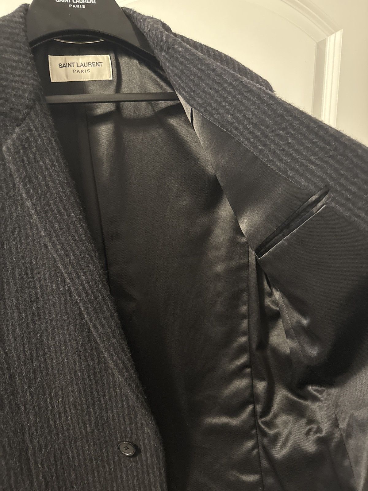 Saint Laurent Paris Pinstripe Overcoat Size US L / EU 52-54 / 3 - 4 Thumbnail