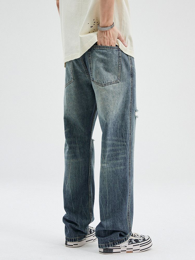 Japanese Brand American flared vintage distressed washed ripped jeans Size US 32 / EU 48 - 4 Thumbnail
