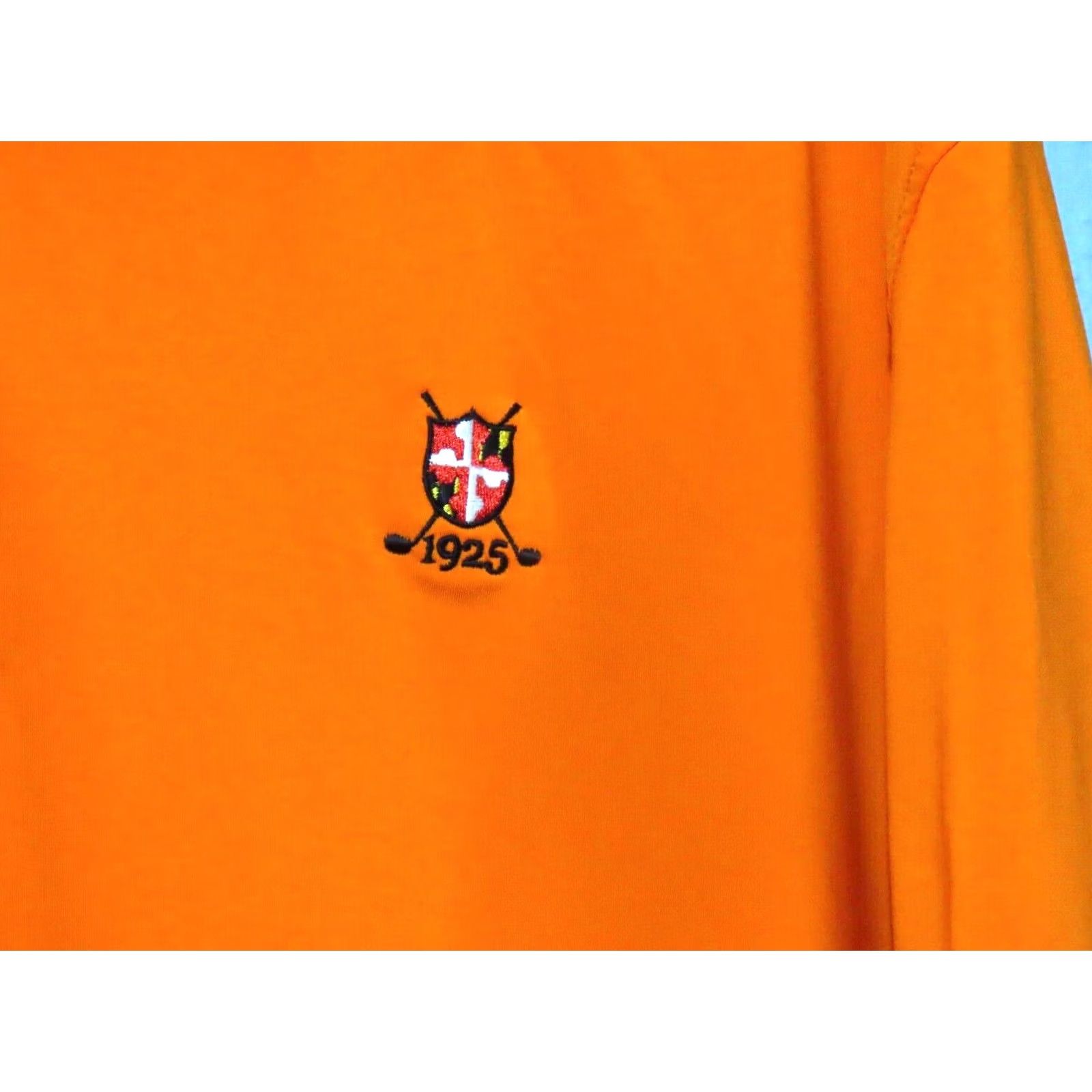 Footjoy FootJoy Polo Shirt Men XL Orange Short Sleeve 1/4 Button Golf Moisture Wicking Logo Shirt Size US XL / EU 56 / 4 - 4 Thumbnail