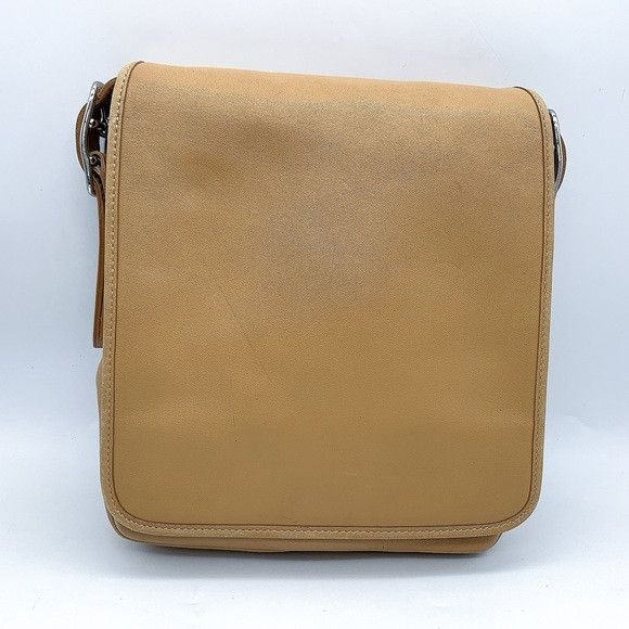 Coach Coach Cowhide Leather Crossbody Messenger Bag in Tan Size ONE SIZE - 2 Thumbnail