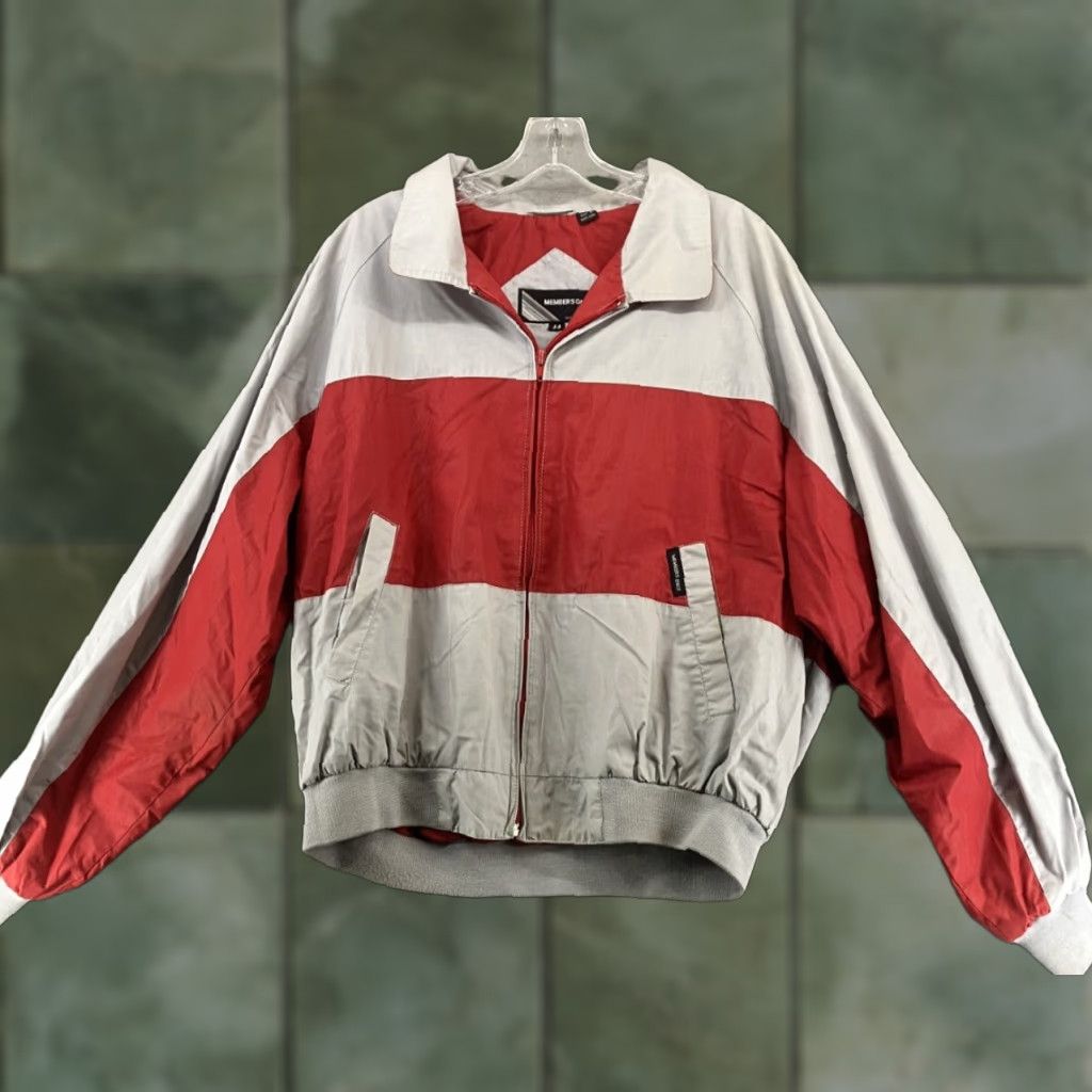 Members Only Members Only VTG Bomber Jacket Mens 44 Red Grey Lined Windbreaker Full Zip Jacket Type Dress Style Size US S / EU 44-46 / 1 - 1 Thumbnail
