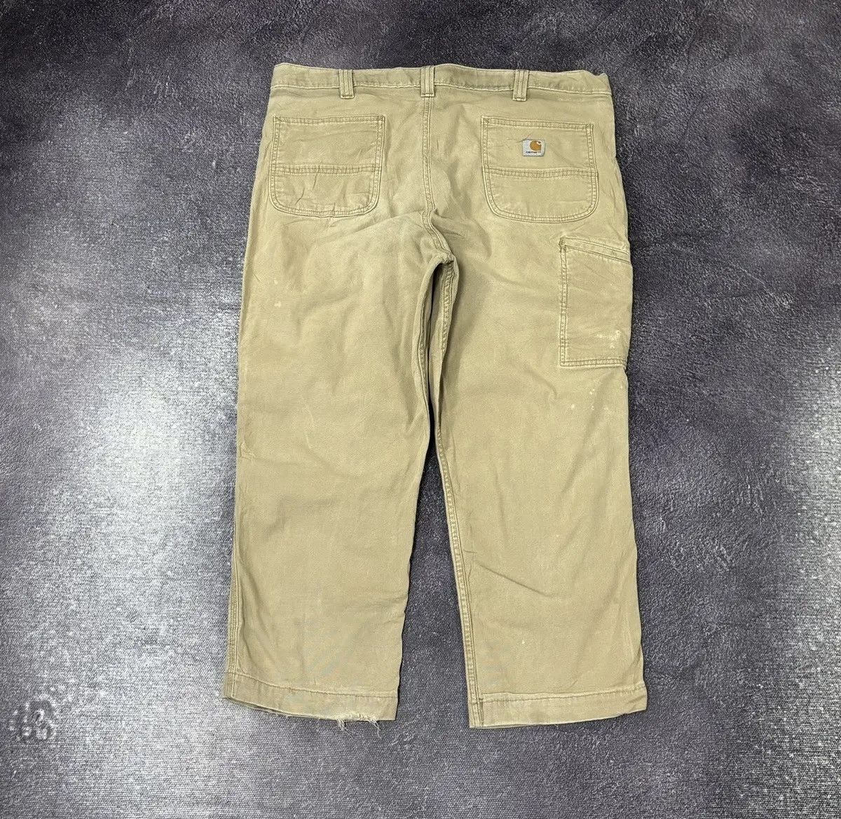 Carhartt × Vintage Vintage Carhartt Carpenter Cream USA Hype Baggy Pants Size US 40 / EU 56 - 1 Thumbnail
