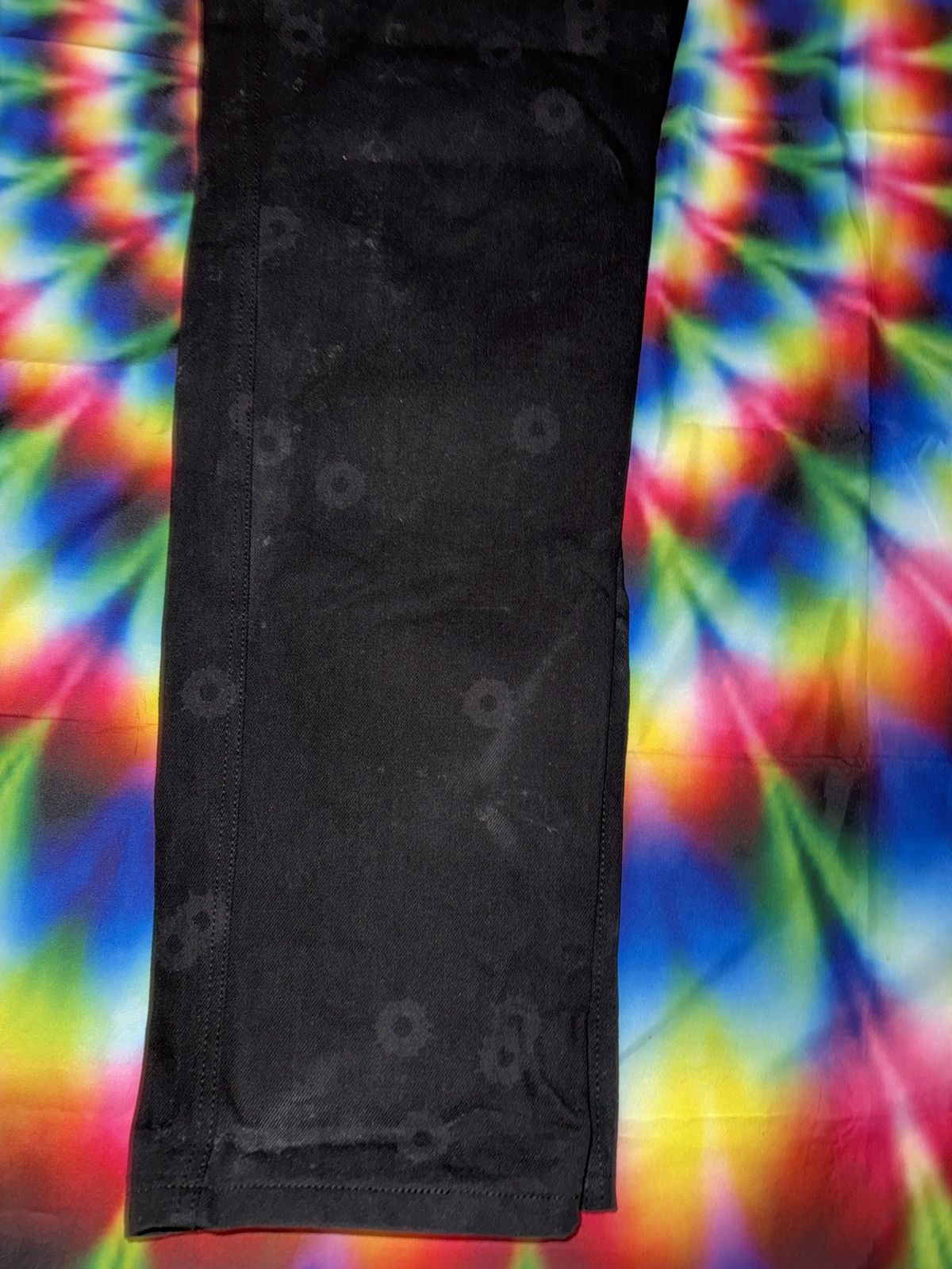 Fuck The Population FTP Bullet Hole All Over Print Denim Pants Size US 36 / EU 52 - 13 Thumbnail