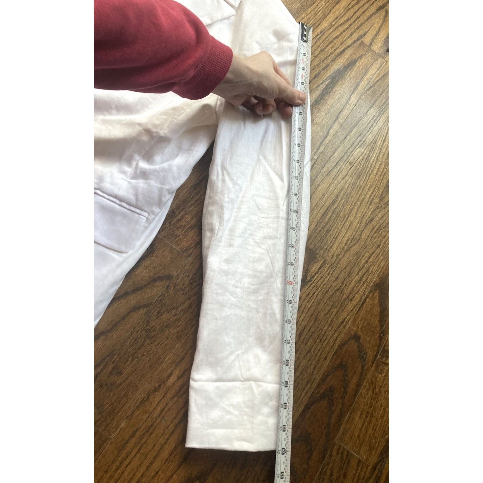 Banana Republic Banana Republic Blazer Womens Size 4 White Linen Blend Long And Lean NWT Size S / US 4 / IT 40 - 7 Thumbnail