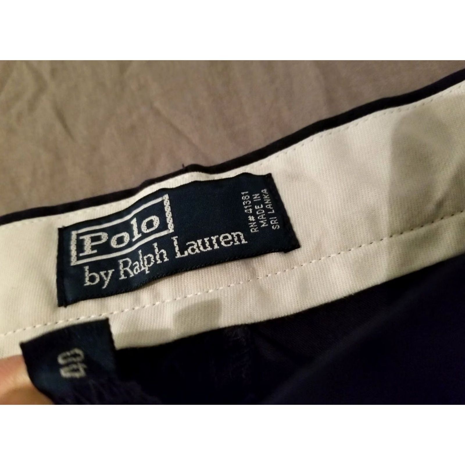Polo Ralph Lauren Polo Ralph Lauren Mens Shorts 40 Navy Blue Cotton Chino Size US L / EU 52-54 / 3 - 3 Thumbnail