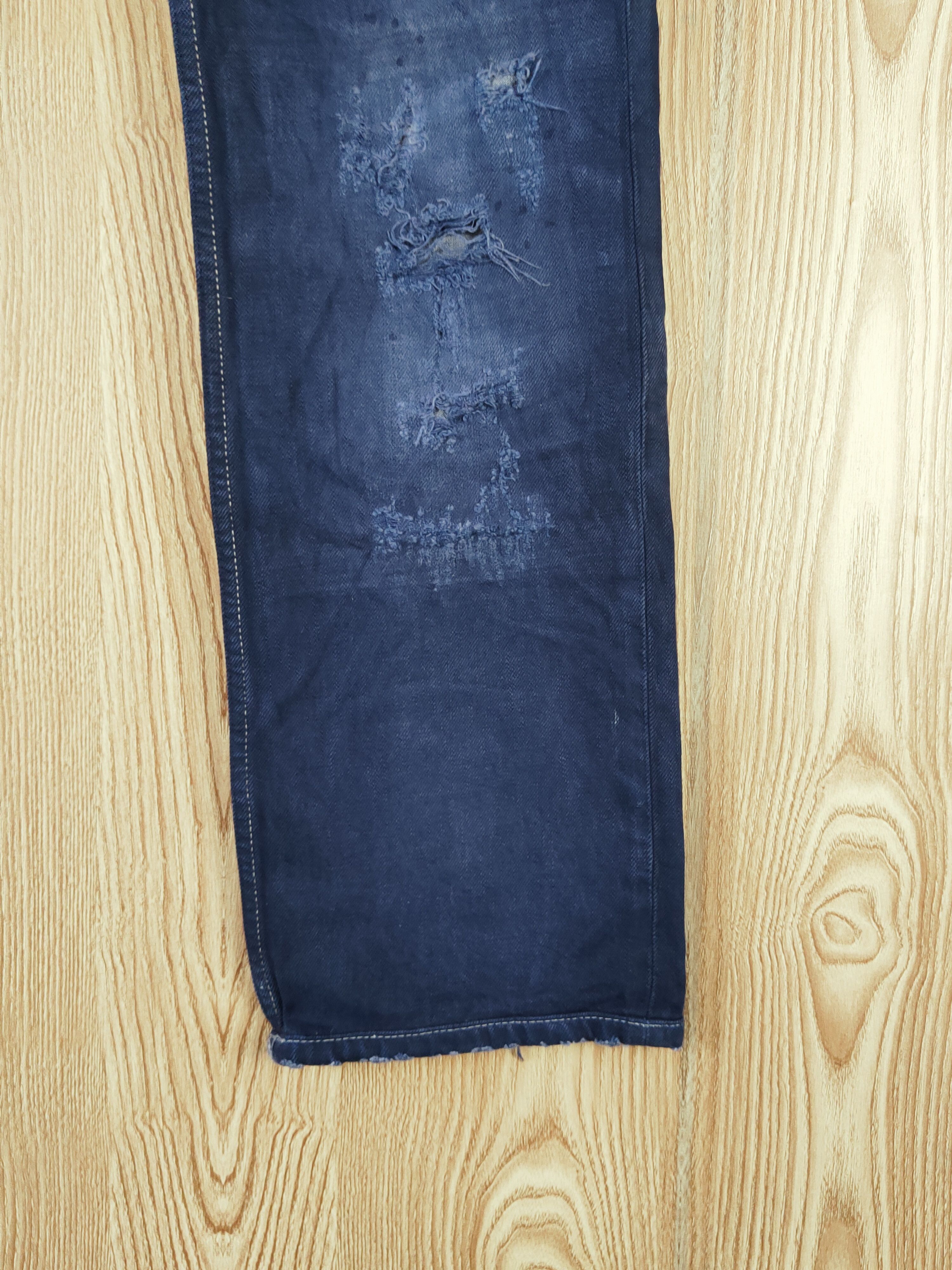 Diesel Diesel Safado Dark Blue Distressed Ripped denim Jeans #W794 Size US 29 - 7 Thumbnail