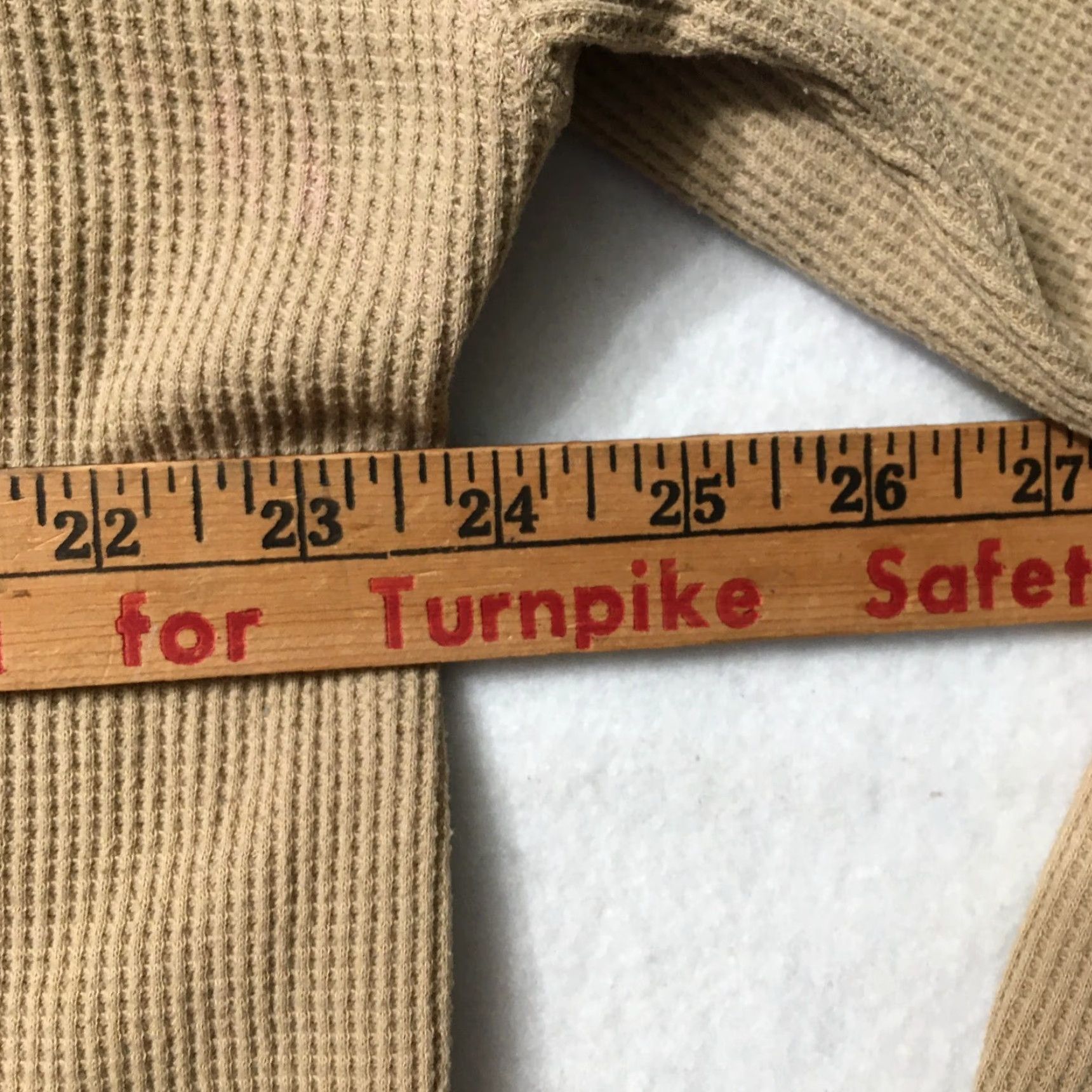 Southpole VINTAGE Southpole Thermal Waffle-Knit Long-sleeved 3XL BEIGE Shirt Mens Hip Hop 90s Thermal Lightweight Logo Vintage Theme Size US XXL / EU 58 / 5 - 5 Thumbnail
