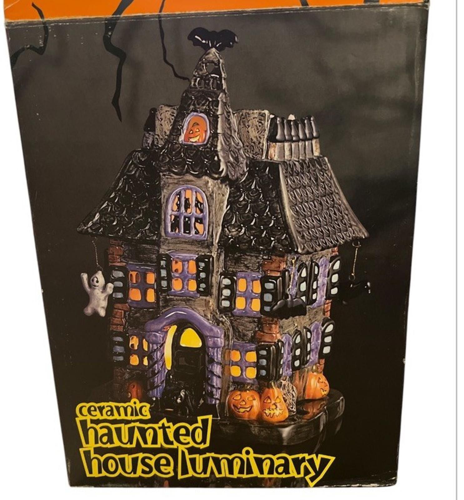 Element Halloween Ceramic Haunted House Luminary Elements Votive Size ONE SIZE - 1 Thumbnail