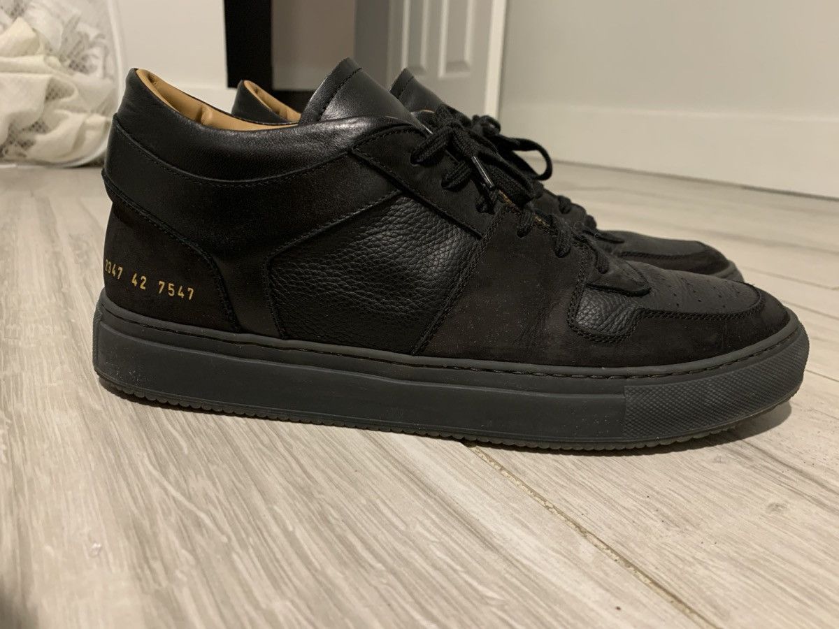 image of Common Projects Common Project Decades Shoes in Black, Men's (Size 9)
