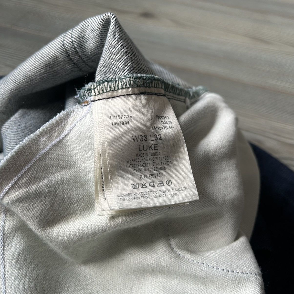 Lee LEE Luke Premium Selvedge Candiani Jeans 33/32 Size US 33 - 19 Thumbnail
