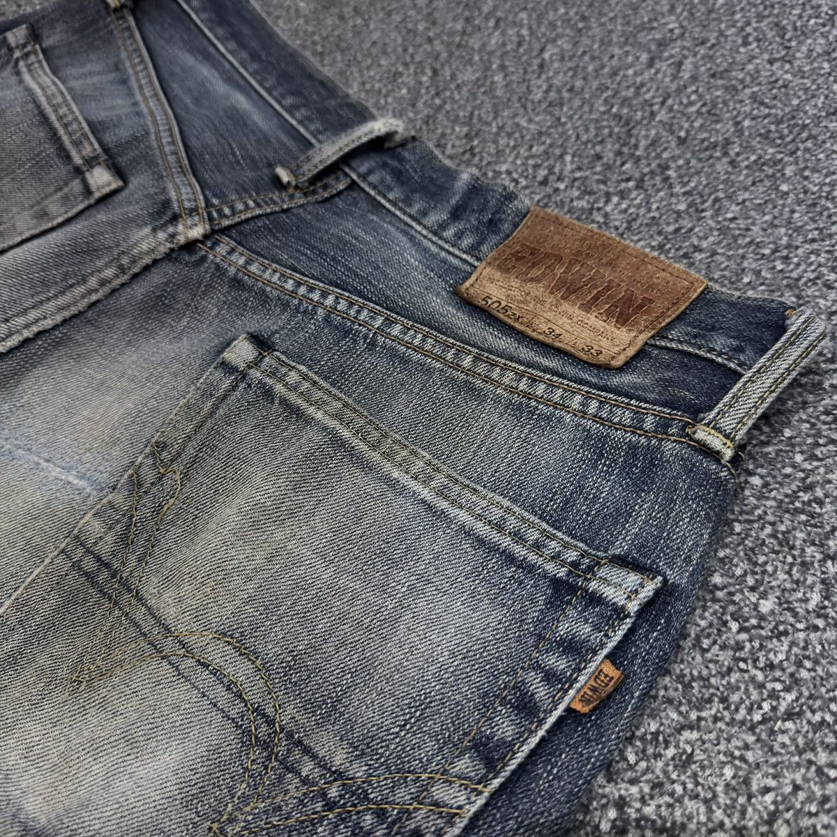 Kapital 🇯🇵 Vintage Selvedge 90s Edwin 505zx Faded Aging Denim Size US 34 / EU 50 - 8 Thumbnail