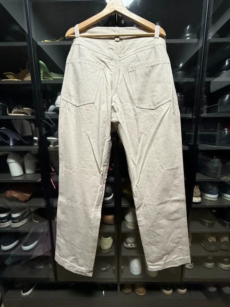 Song For The Mute Song For The Mute off-white embroidered wide-leg denim pan Size US 34 / EU 50 - 7 Thumbnail