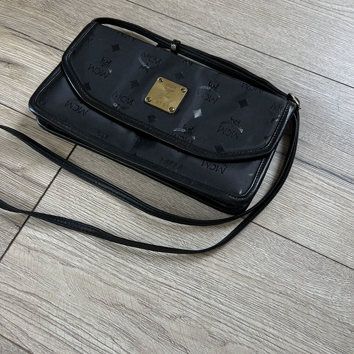 MCM × Vintage Vintage MCM Crossbody Bag Monogram Black West Germany Size ONE SIZE - 2 Thumbnail