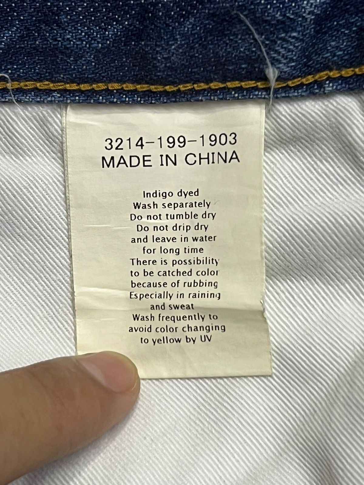 United Arrows Vintage Green Label United Arrow Selvedge Denim, Faded Wash Size US 33 - 13 Thumbnail