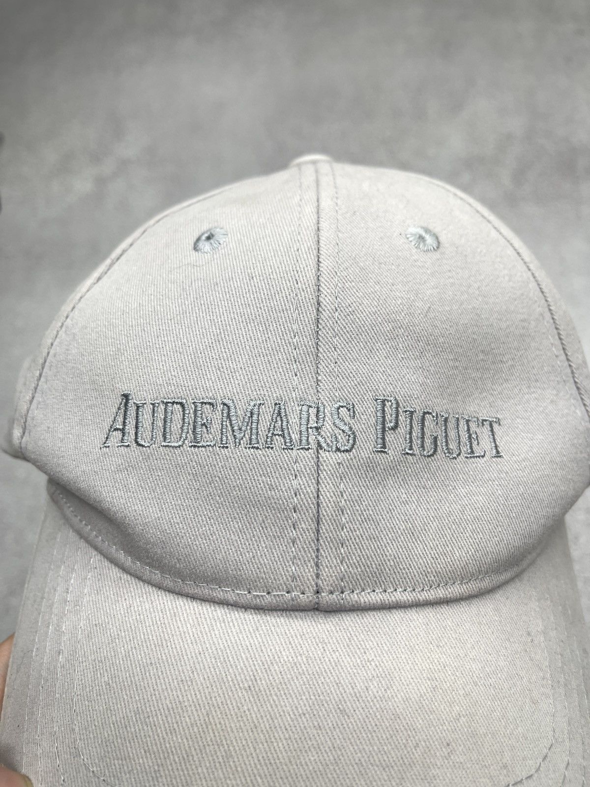 Audemars Piguet Audemars Piguet Novelty Limited AP Logo Cap Strapback Grey Size ONE SIZE - 4 Thumbnail