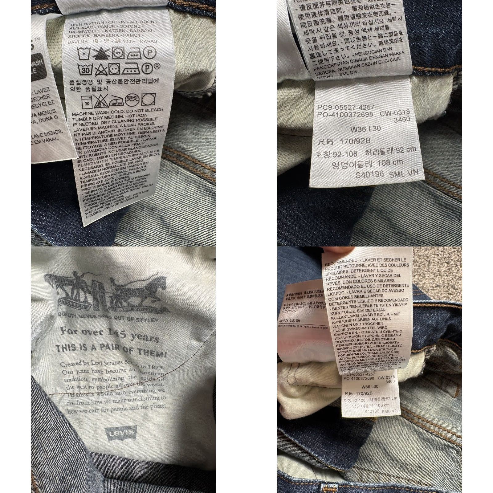 Levi's Levi's 527 Jeans Mens 36x30 Blue Denim Boot Cut Western Rancher Grunge Cowboy Jeans Regular Mens 36 Blue Denim Western Cowboy 527 Series Size US 36 / EU 52 - 8 Thumbnail