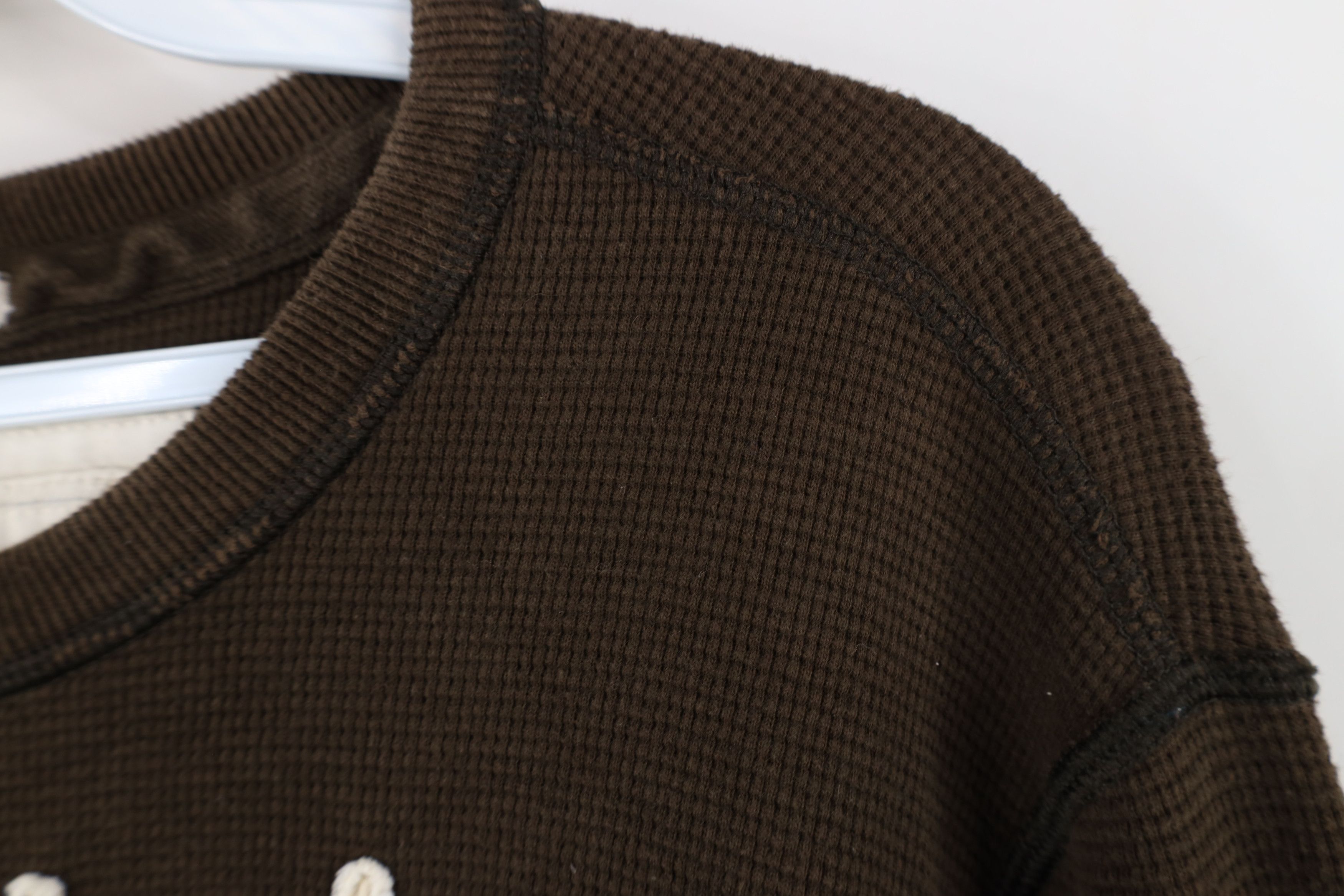 Abercrombie & Fitch Vintage Abercrombie & Fitch Waffle Knit Long Sleeve T-Shirt Size US XL / EU 56 / 4 - 9 Thumbnail