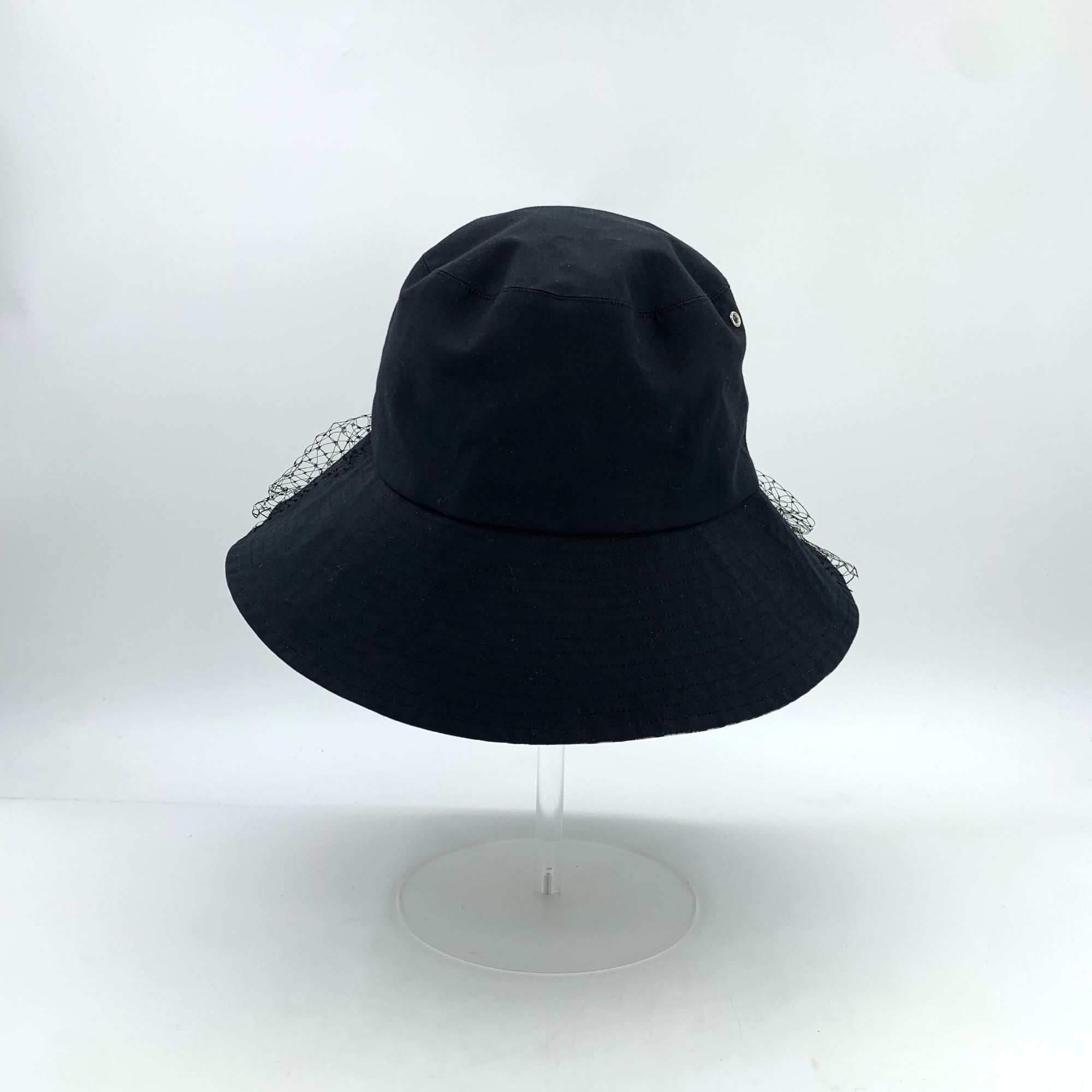 Dior Christian Dior Black & Jacquard Cotton Mesh Fisherman Hat Si Size ONE SIZE - 6 Thumbnail