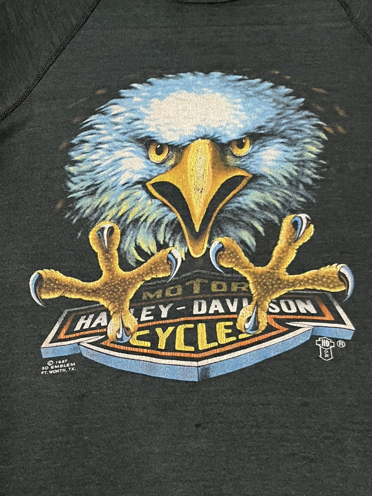 Harley Davidson Vintage 1987 3D Emblem Harley Davidson Cut Sleeve Sweatshirt Size US L / EU 52-54 / 3 - 2 Thumbnail