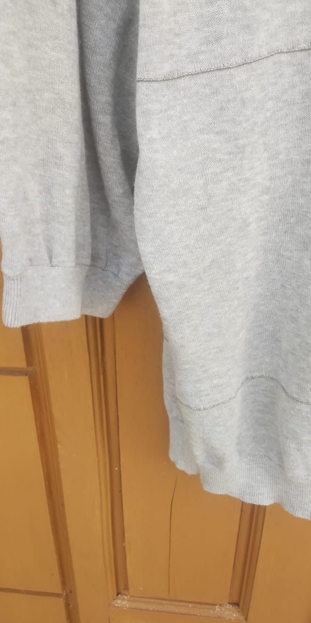 Brunello Cucinelli Brunello cucinelli grey medium stripe tops Size M / US 6-8 / IT 42-44 - 5 Thumbnail