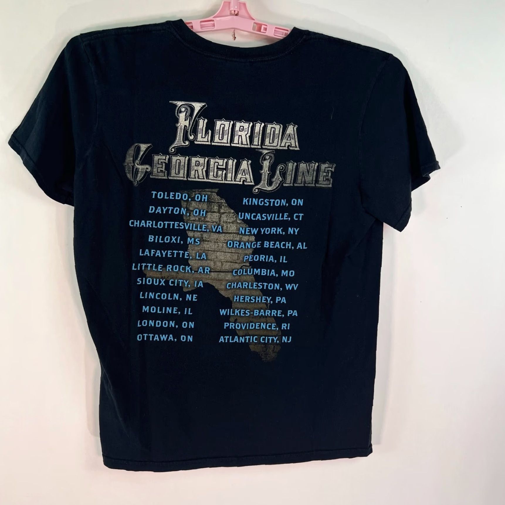 Gildan Florida Georgia Line Band T Shirt Mens Size M Black Anything Goes Tour Graphic Size US M / EU 48-50 / 2 - 3 Thumbnail