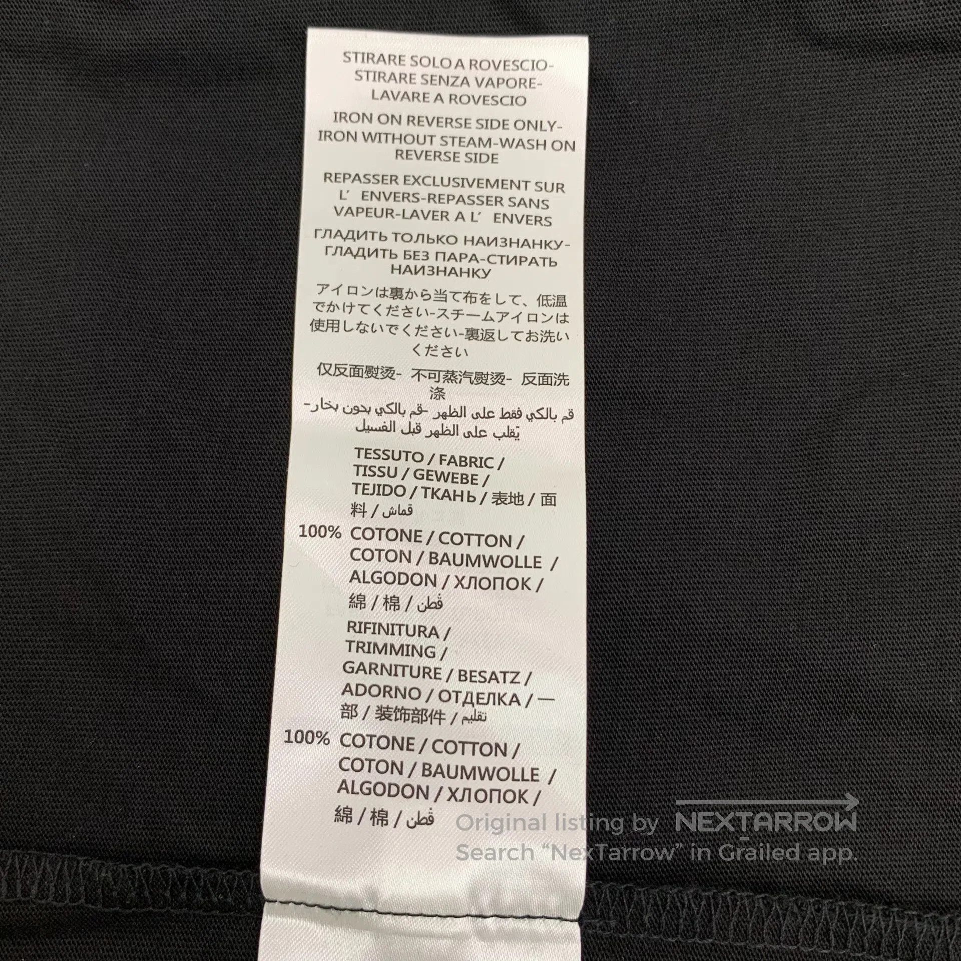 Alexander McQueen Alexander McQueen Black logo letter print cotton crew neck Size US S / EU 44-46 / 1 - 8 Thumbnail