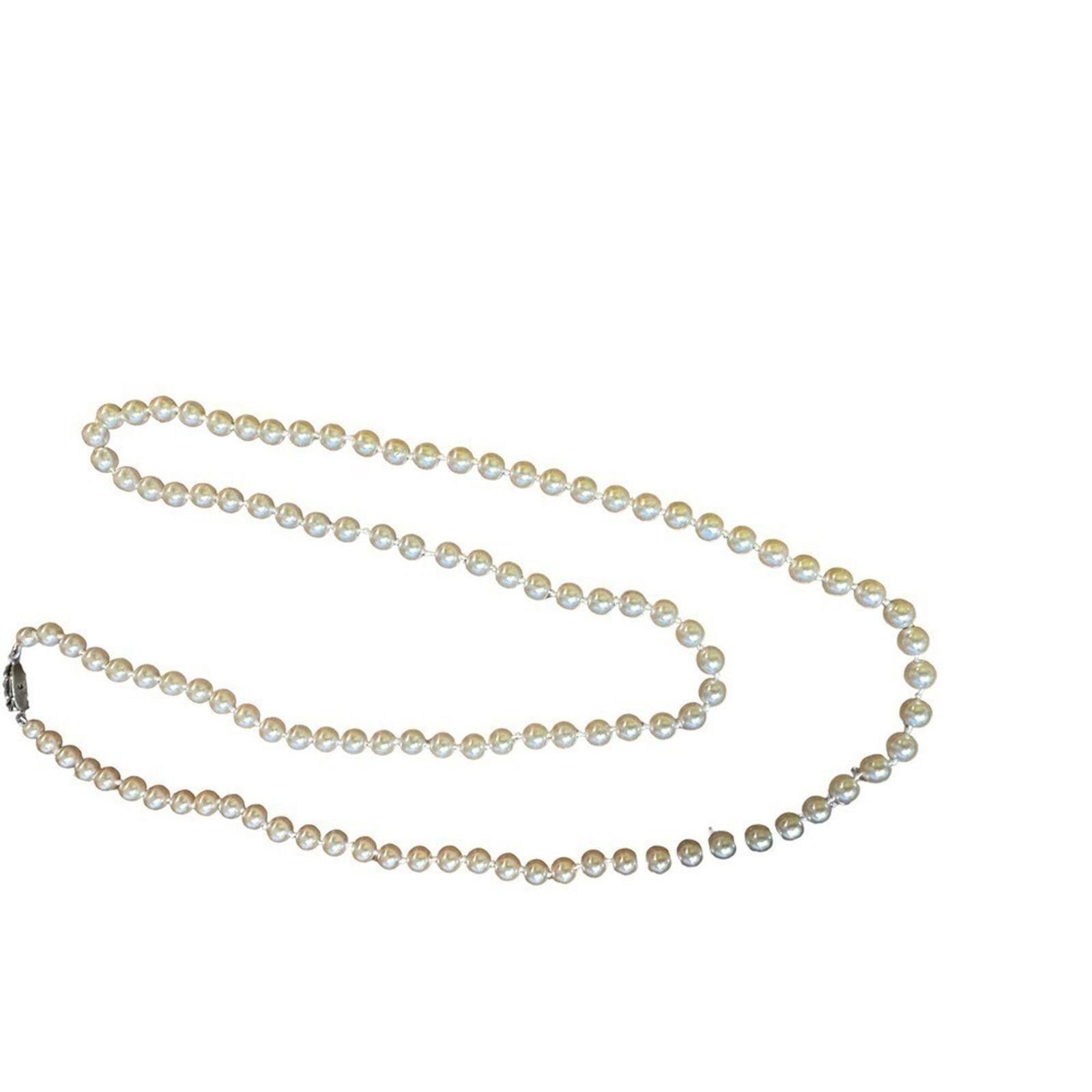 Vintage Vintage String of Imitation Pearls Size ONE SIZE - 5 Thumbnail