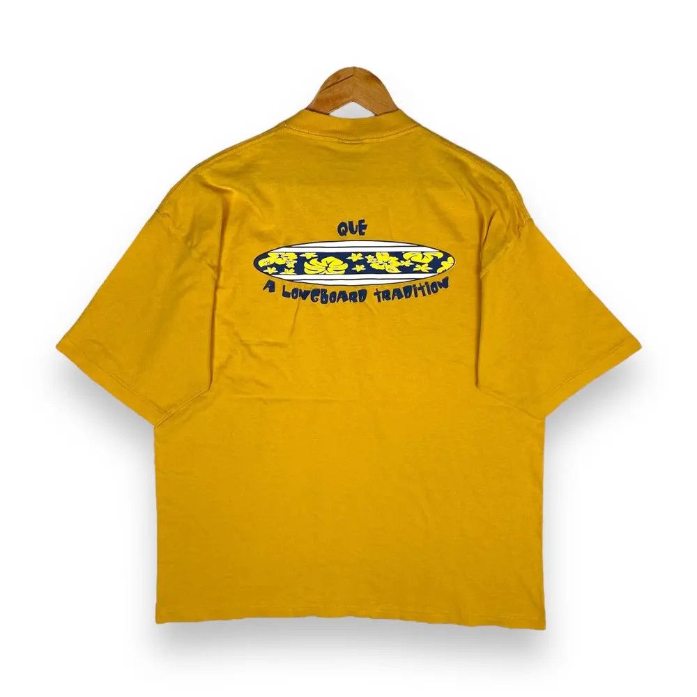 Vintage Vintage 90's QUE A Longboard Tradition Graphic Surf Tee Size US L / EU 52-54 / 3 - 1 Thumbnail