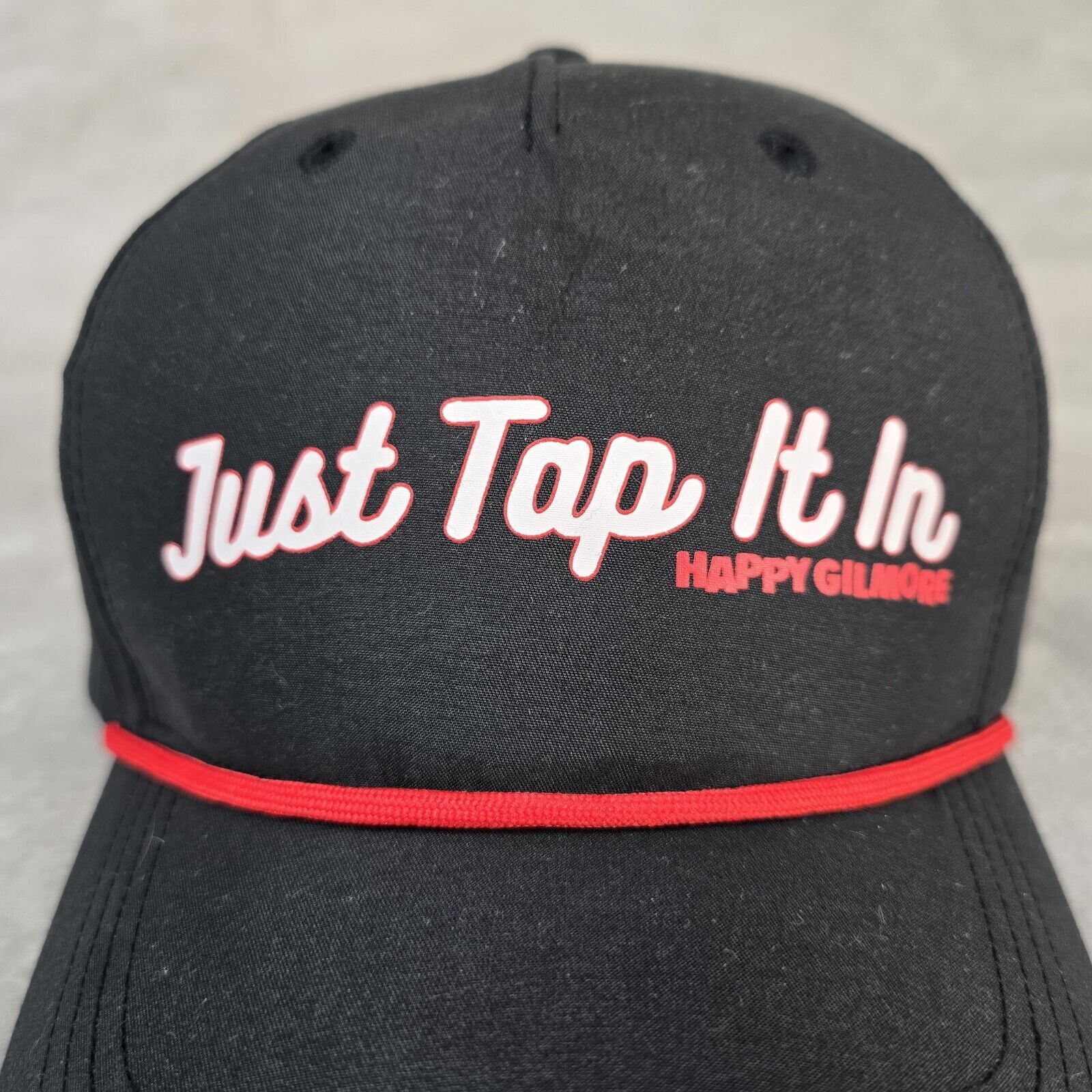 Other Just Tap It In Happy Gilmore Snapback Hat Cap Golf Black Red Size ONE SIZE - 3 Thumbnail