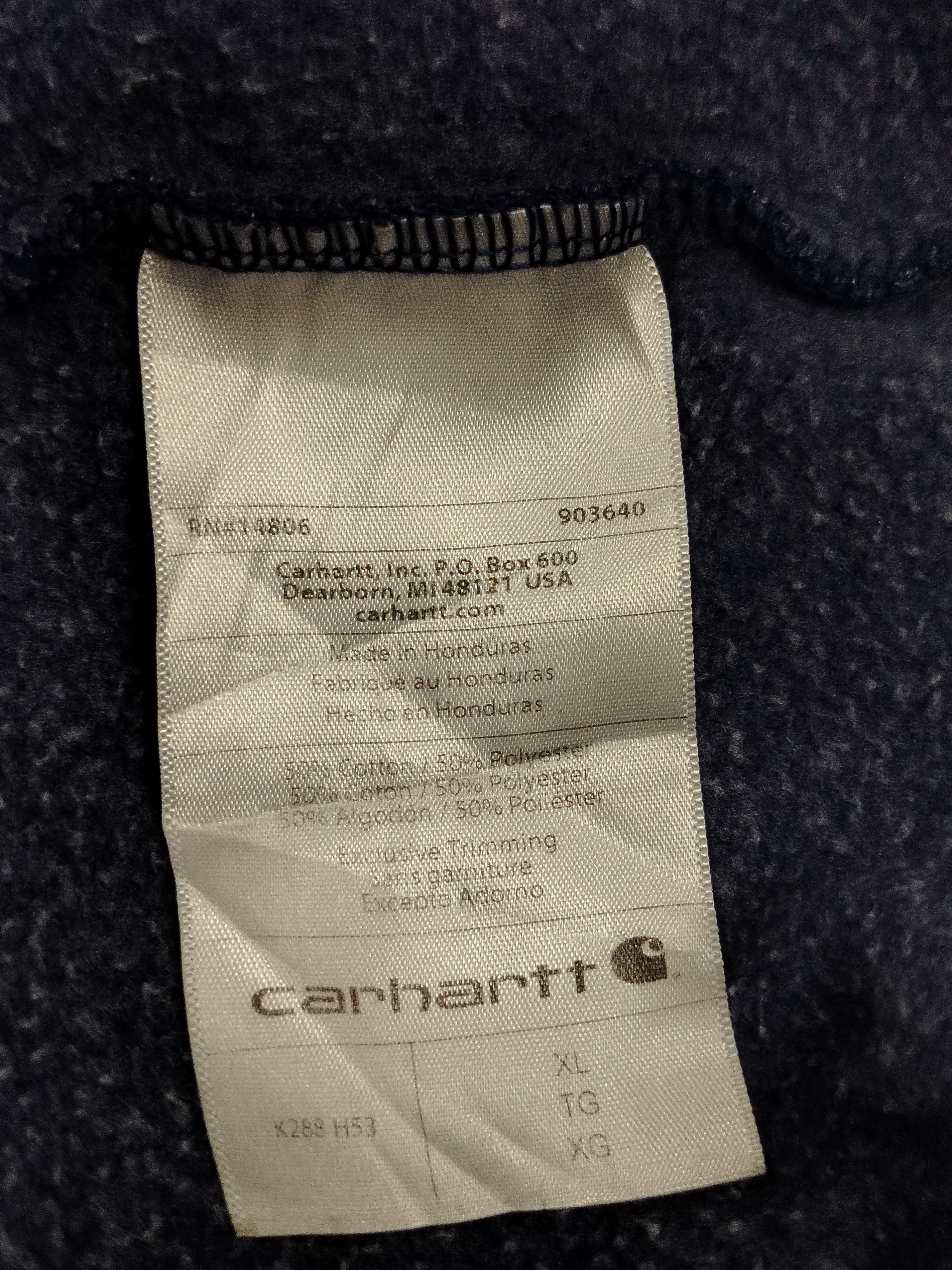 Carhartt Carhartt spellout sleeve pullover hoodie Size US XL / EU 56 / 4 - 6 Thumbnail