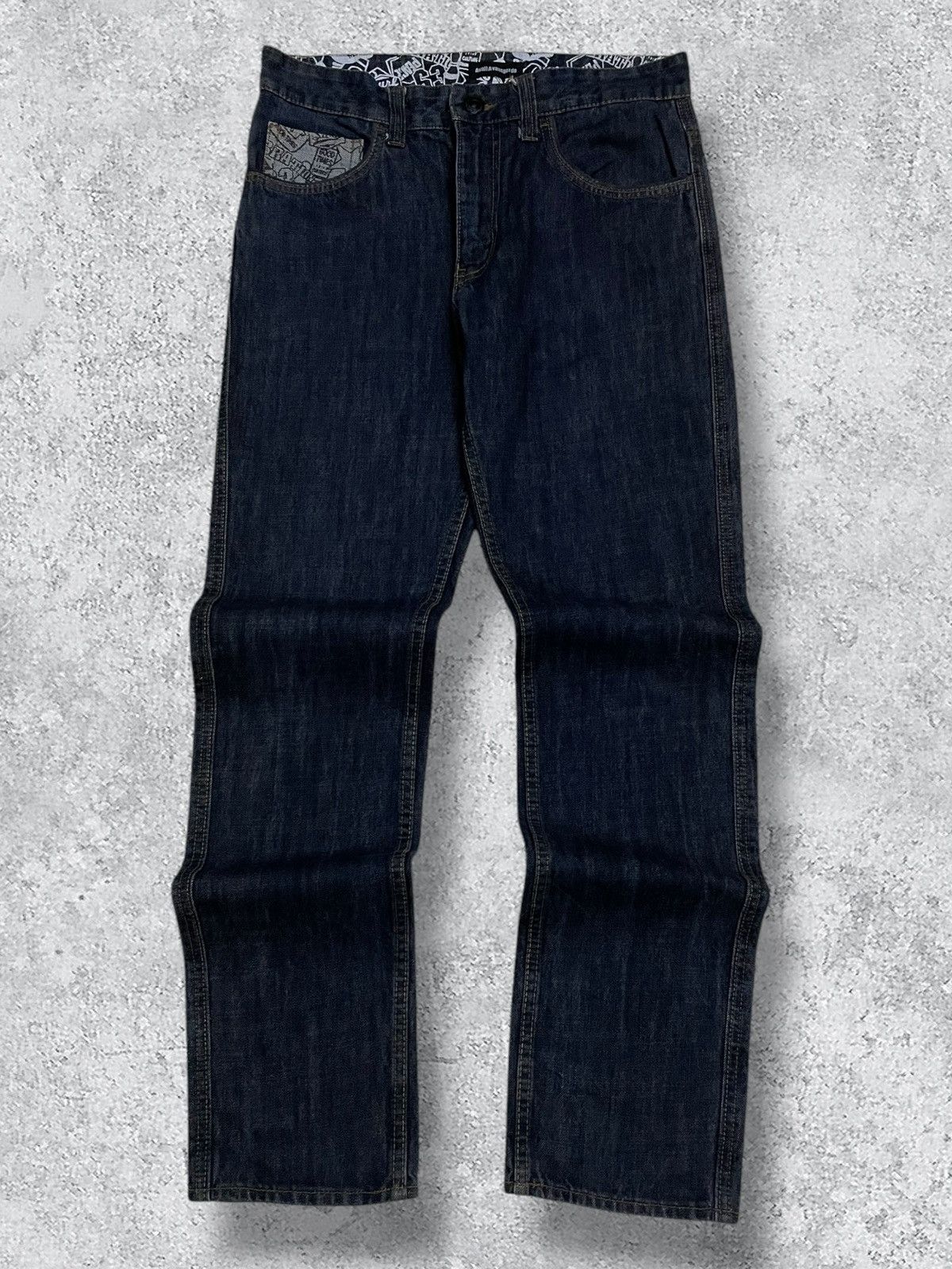 Japanese Brand Vintage 90’s Japan Deaigner Avail Avantgarde Daicock Denim Size US 32 / EU 48 - 5 Thumbnail