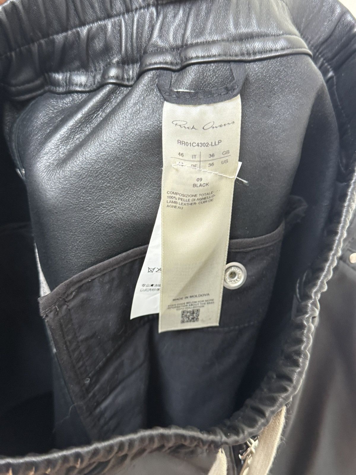 Rick Owens Rick owens Leather Cargo bela Size US 30 / EU 46 - 5 Thumbnail