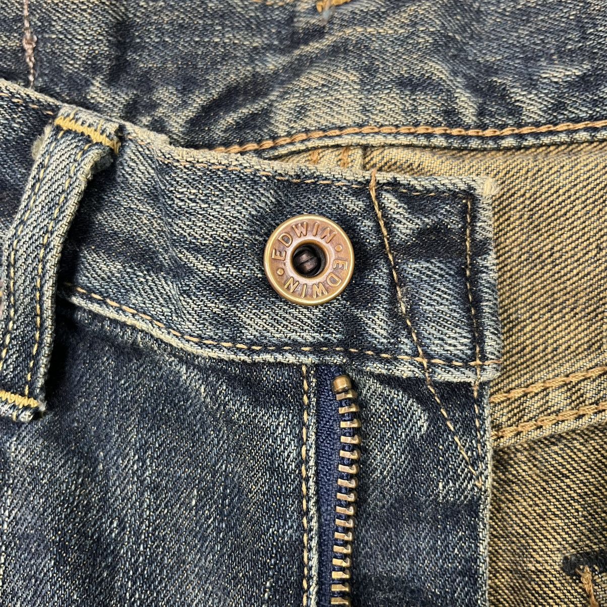 Edwin Vintage Edwin Distressed Selvedge Denim Jeans Size US 28 / EU 44 - 17 Thumbnail