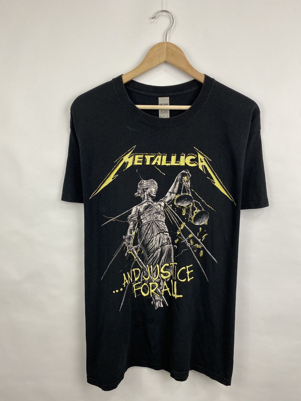 Metallica 💀 Vintage Metallica And Justice For All Rock Band t-shirt Size US L / EU 52-54 / 3 - 3 Thumbnail