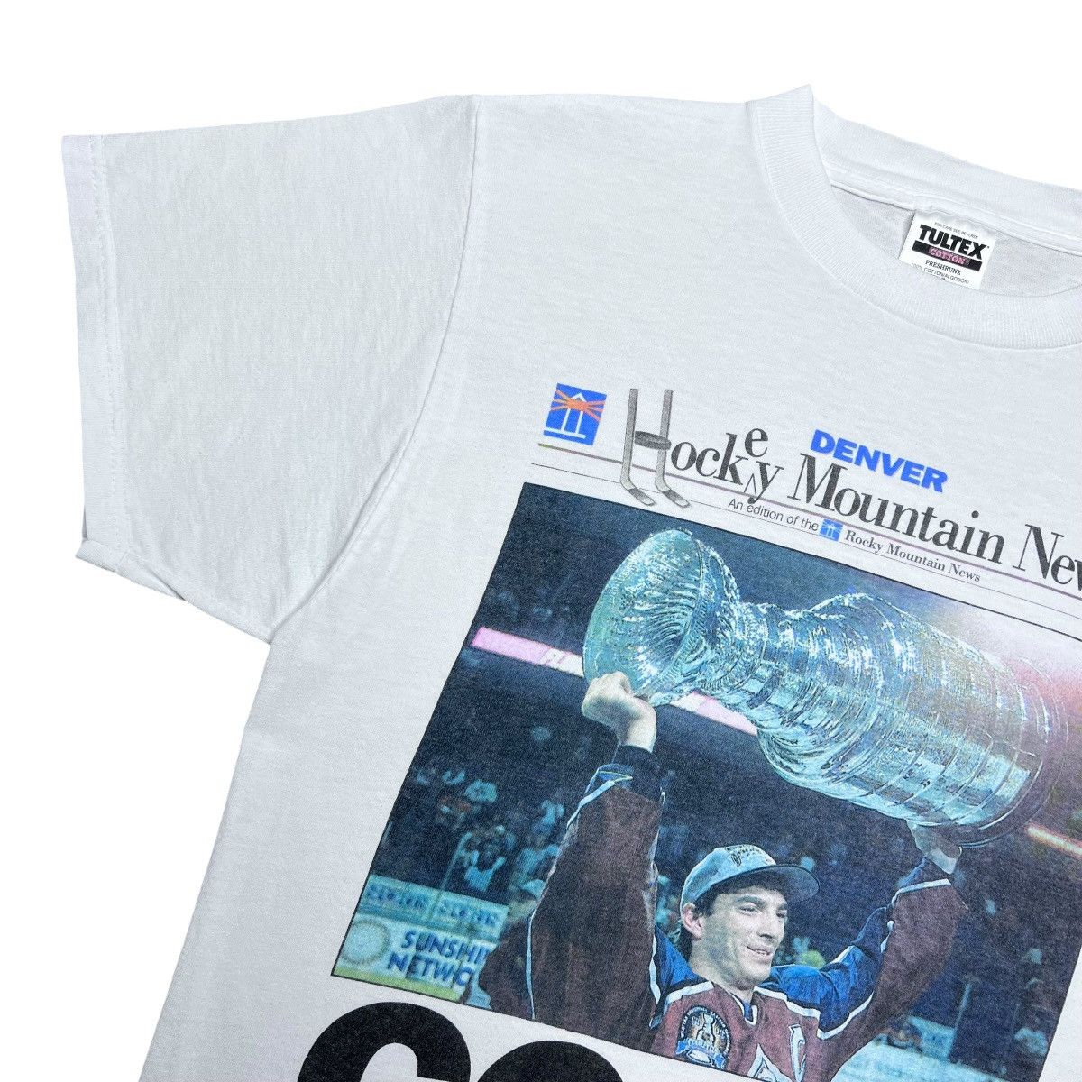 NHL 1996 NHL Colorado Avalanche Stanley Cup Champions News Tee Size US M / EU 48-50 / 2 - 7 Thumbnail