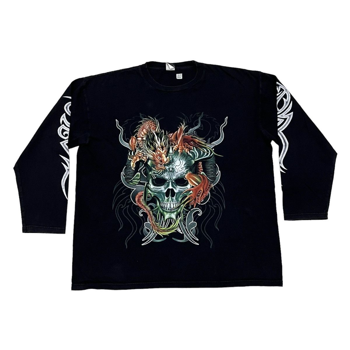 Vintage Rare The fire of the sages Nice Design Dragon skull motive Size US XL / EU 56 / 4 - 1 Thumbnail