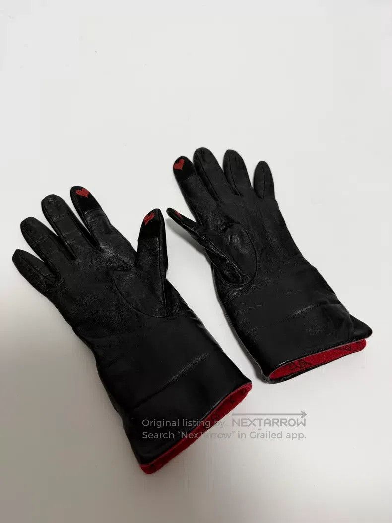 Vivienne Westwood Vivienne Westwood Finger Heart Gloves Leather Gloves Size ONE SIZE - 4 Thumbnail