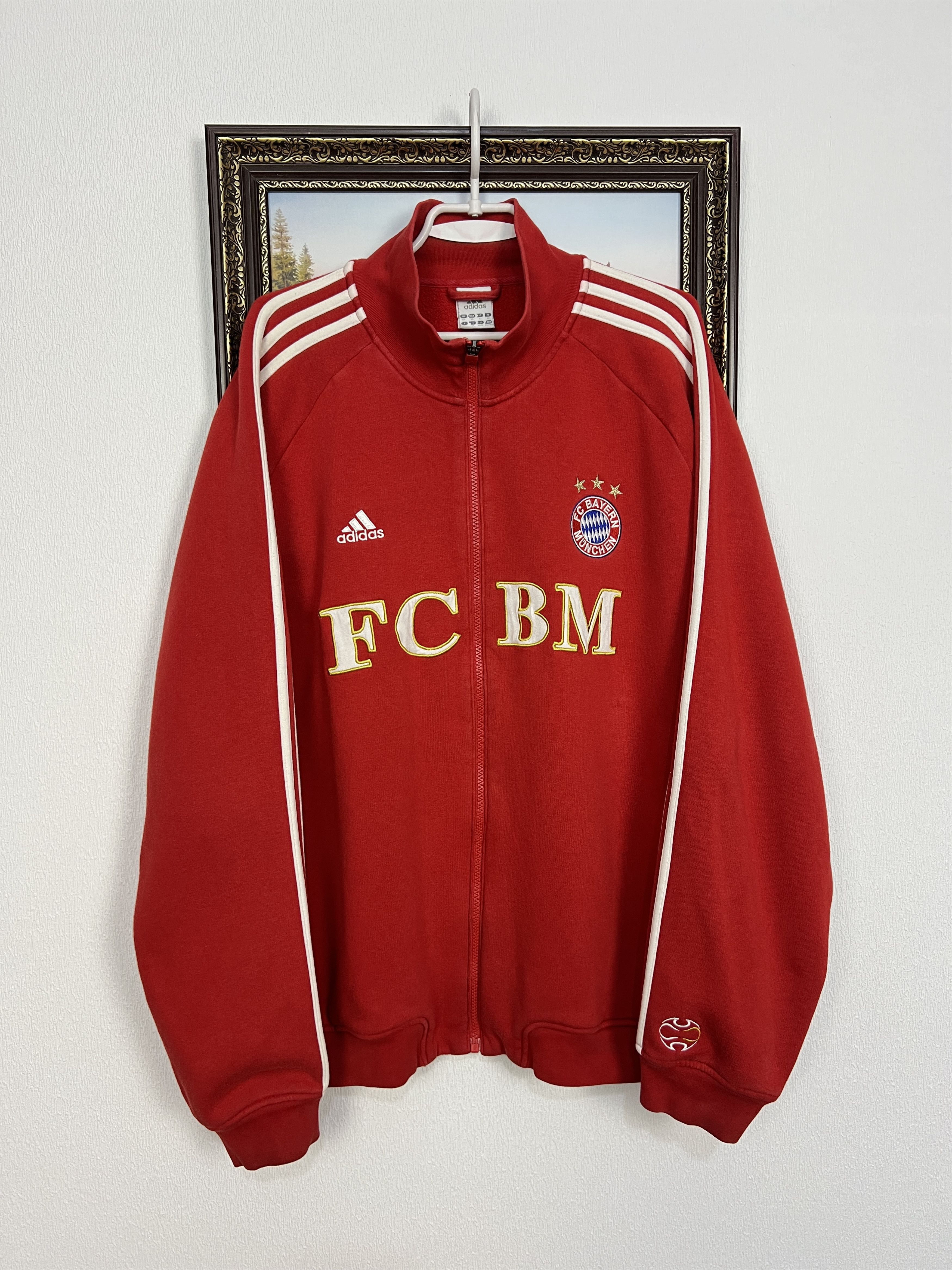Adidas Vintage Bayern Munich Football Jacket Soccer Track Top Size US XL / EU 56 / 4 - 1 Thumbnail