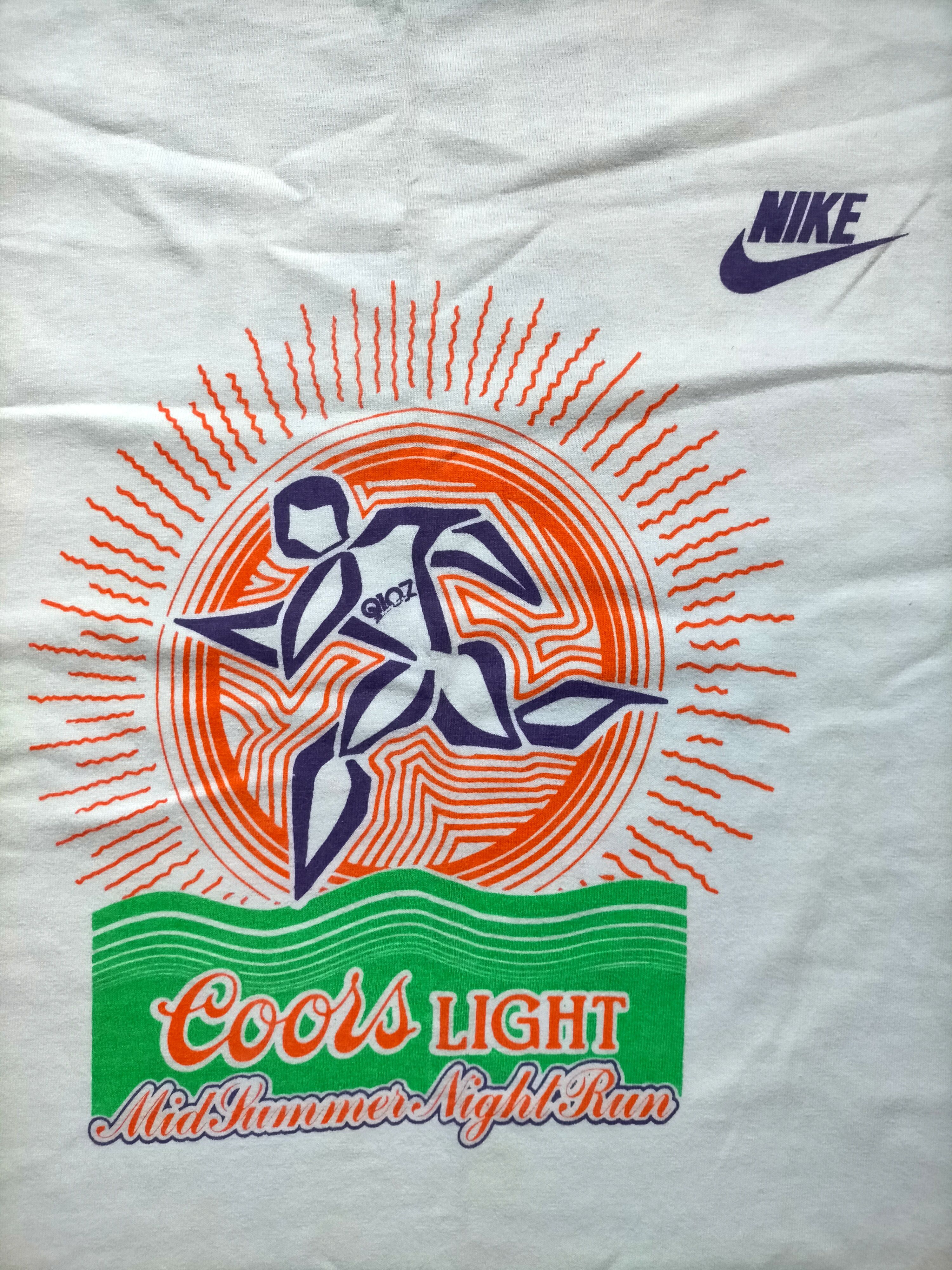 Nike Vintage 80s Nike Running white tee Size US L / EU 52-54 / 3 - 5 Thumbnail