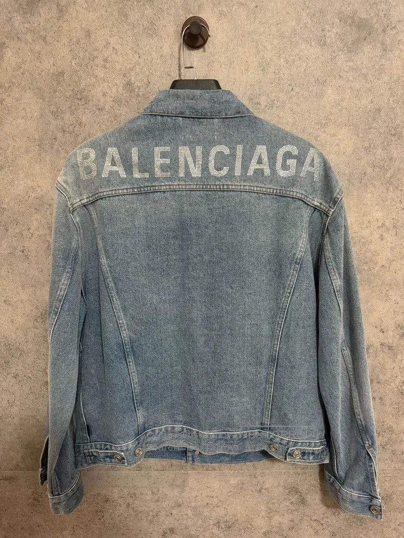 Balenciaga Light Wash Denim Jacket.