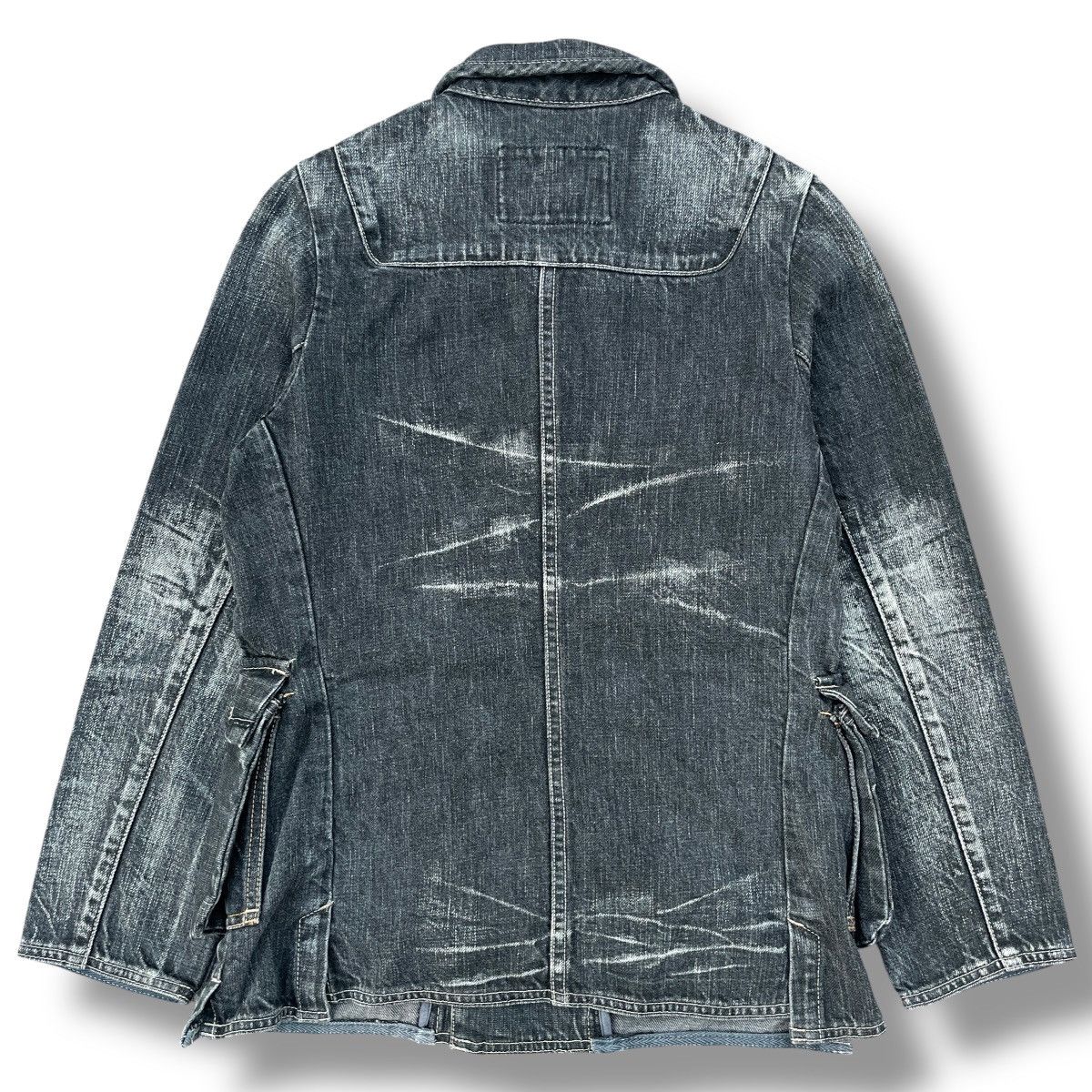 Marithe + Francois Girbaud VINTAGE Marithe Francois Girbaud 90s Bondage Denim Jacket Size S / US 4 / IT 40 - 11 Thumbnail