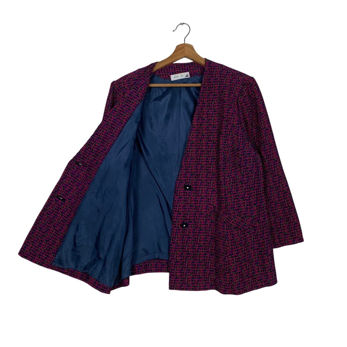 Japanese Brand Japanese Designer Masuko Iwai Women Tweed Jacket Size M / US 6-8 / IT 42-44 - 9 Thumbnail