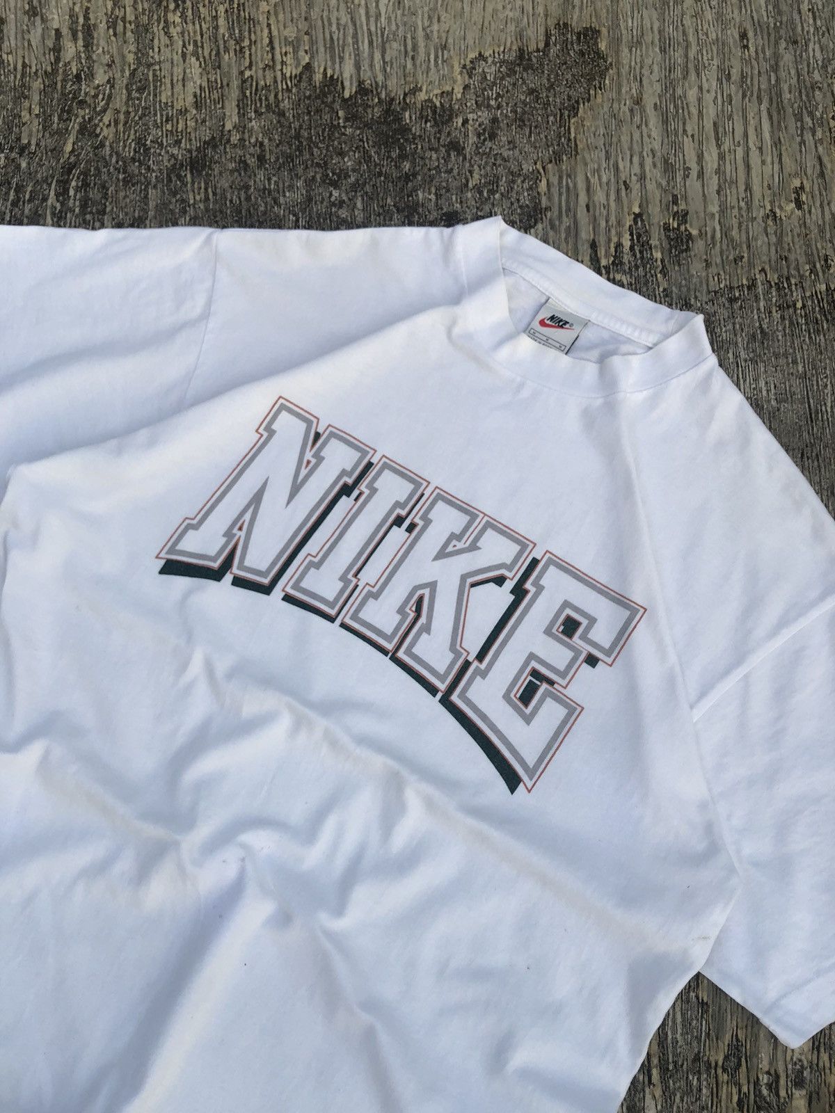 Nike × Vintage Vintage Nike 90’s T-Shirt White Size US L / EU 52-54 / 3 - 4 Thumbnail