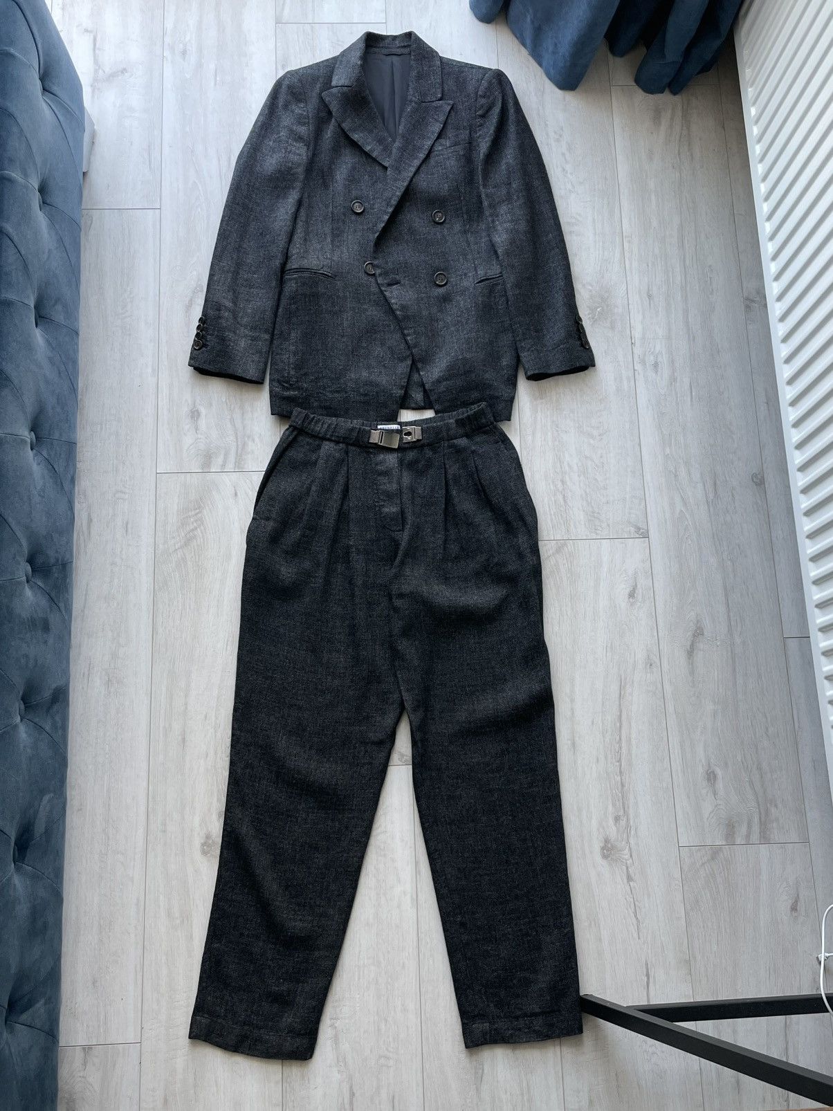 Brunello Cucinelli Brunello Cucinelli Gray Suits Luxury 36 Size Size XS / US 0-2 / IT 36-38 - 5 Thumbnail