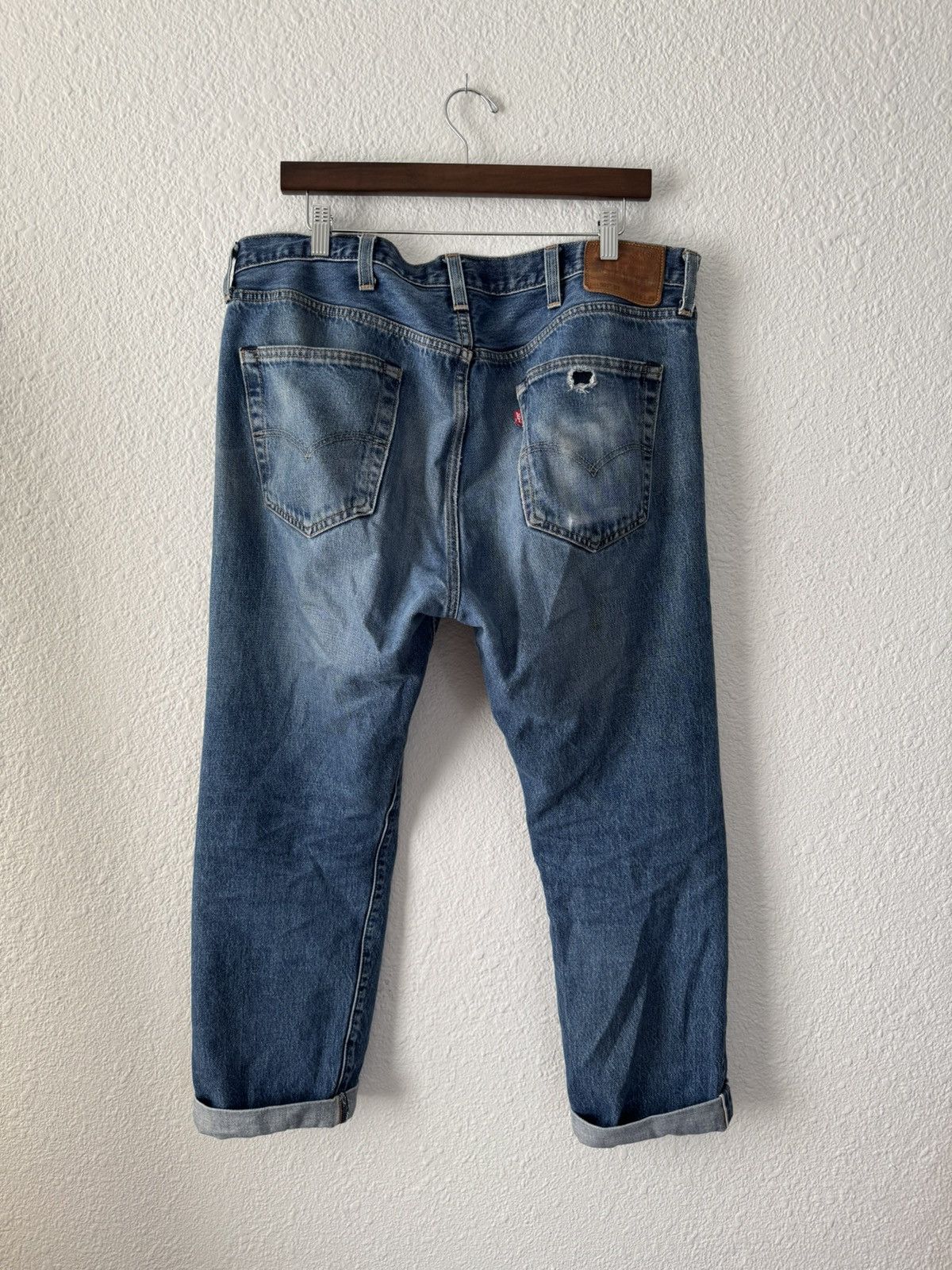 Levi's Levi’s Premium 501 ST Slim Taper Selvedge Jeans – W38 L29 Size US 38 / EU 54 - 2 Thumbnail