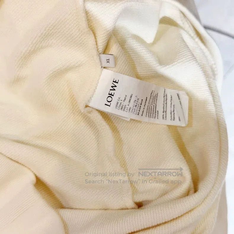 Loewe Loewe Leather Logo Hoodie Sweatshirt. Size US XL / EU 56 / 4 - 5 Thumbnail