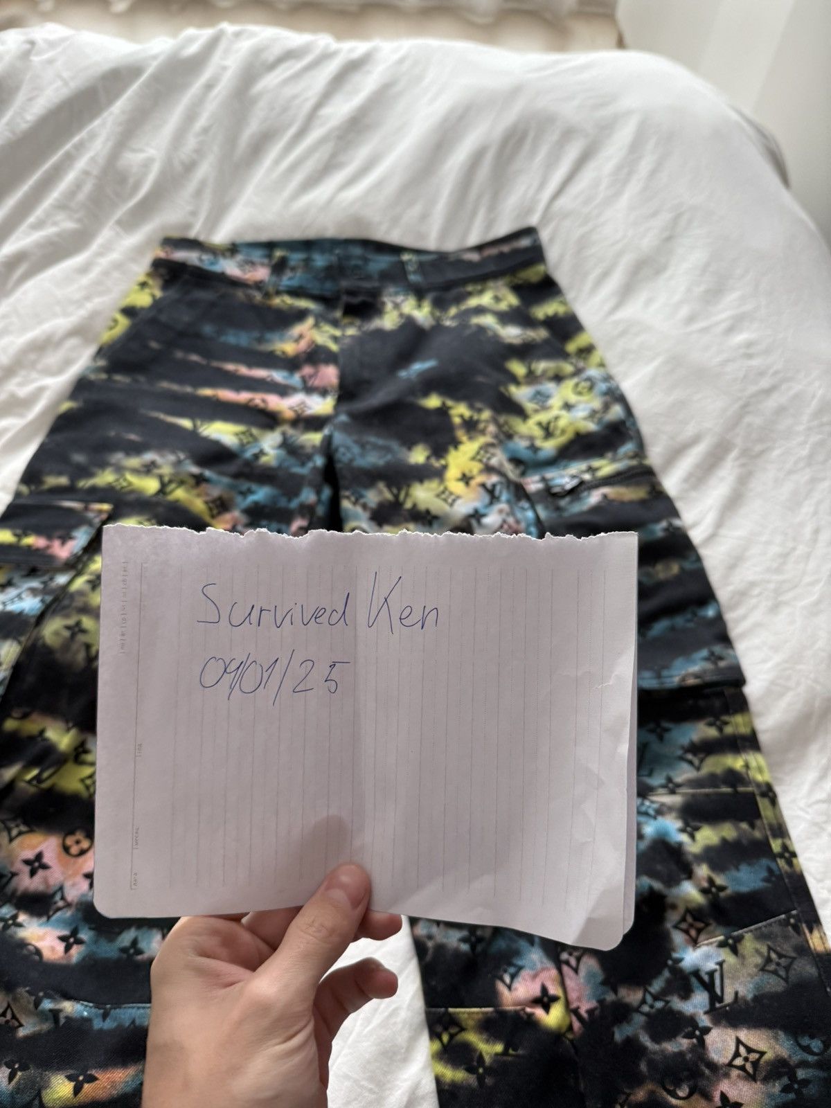 Louis Vuitton LV Multicolor Monogram Camo Cargo Pants