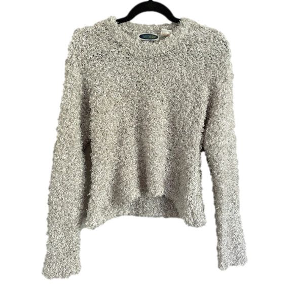 Other Vintage Y2K Silvery Gray Fluffy Textured Sweater - S/M Size M / US 6-8 / IT 42-44 - 7 Thumbnail