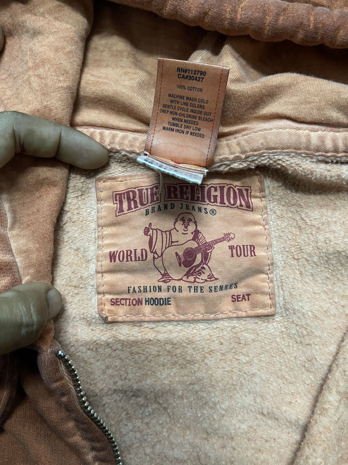 True Religion 2000s TRUE RELIGION BIG T-ZIP HOODIE RARE COLOUR Size US M / EU 48-50 / 2 - 17 Thumbnail